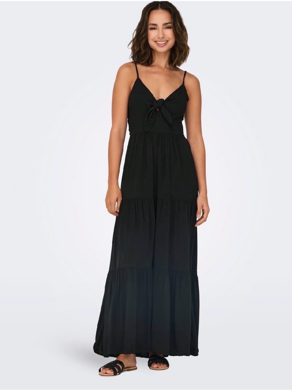 Justify black maxi dress
